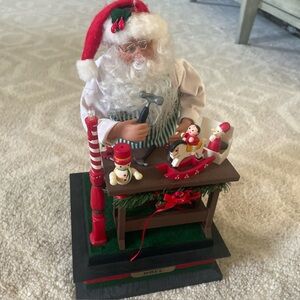 Vintage Santa Noel Smile Festive Santa Workshop Figure